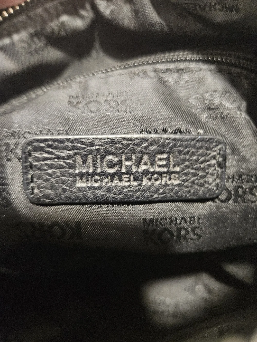 Michael Kors Jet Set Signature Pochette Bag - Black/Charcoal Monogram